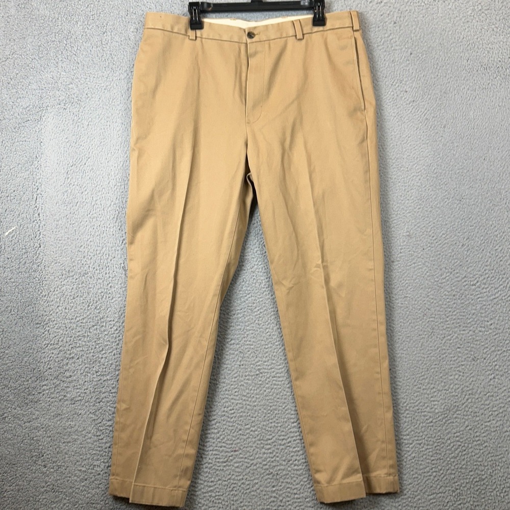NEW Brooks Brothers Pants Mens 37X30 Advantage Chino Clark Khaki Tan Straight